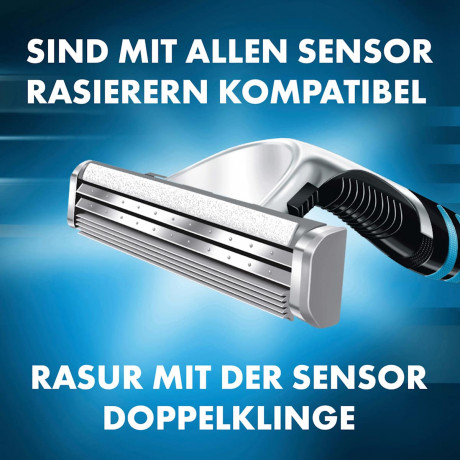 GILLETTE Rasierer, Sensor Excel, 1 St, Джилетт Набор для бритья Sensor Excel: станок и 5 сменных кассет, 1 набор