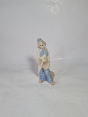 Фигурка винтажная Liadro Im Stil &quot;Клоун с барабаном&quot;, фарфор, 15 x 6 см, Германия, 1960-1970гг.