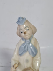 Фигурка винтажная Liadro Im Stil &quot;Клоун с барабаном&quot;, фарфор, 15 x 6 см, Германия, 1960-1970гг.