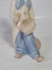 Фигурка винтажная Liadro Im Stil &quot;Клоун с барабаном&quot;, фарфор, 15 x 6 см, Германия, 1960-1970гг.
