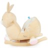bieco Plusch Schaukeltier Baby Hase 60 cm aus Holz Schaukelpferd mit Sicherheitsgurt Schaukeltiere Плюшевая качалка