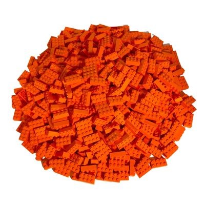 LEGO LEGO 2x4 Steine Orange - 50 Stuck - orange bricks 3001 LEGO 2x4 кирпичи оранжевые - 50 штук - оранжевые кирпичи 3001