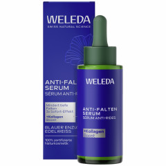 WELEDA Anti-Falten Serum, 30 ml, Сыворотка против морщин с синей горечавкой и эдельвейсом, комплекс Collagen+ Active, 30 мл