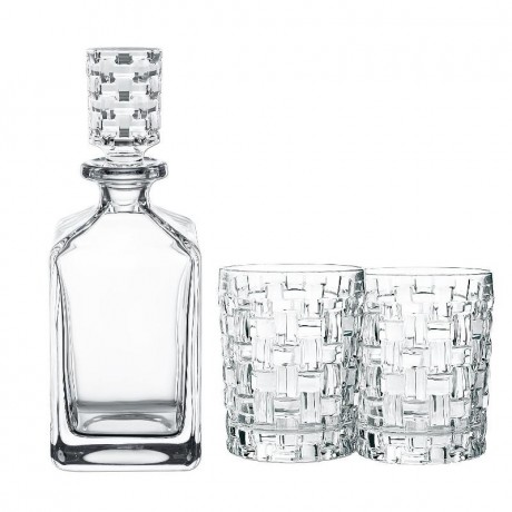 Nachtmann Bossa Nova Whisky Glas Set, Нахтман Босса Нова Набор для виски декантер + два стакана
