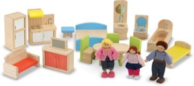 Melissa  Doug Mehrstockiges Puppenhaus aus Holz Многоэтажный деревянный кукольный домик