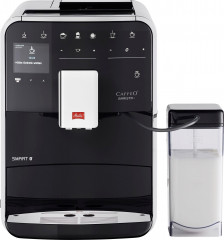Melitta Melitta Kaffeevollautomat Barista T Smart F 83/0-102, schwarz, 4 Benutzerprofile18 Kaffeerezepte, nach italienischem Originalrezept  Полностью автоматическая кофемашина Melitta Barista T Smart F 83/0-102, черная, 4 профиля пользователя, 18 рецепто