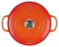 Le Creuset LE CREUSET Br\u00e4ter rund 28cm Ofenrot SIGNATURE orange LE CREUSET жаровня круглая 28см для духовки красная SIGNATURE