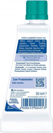 Dr. Beckmann Fleckenteufel Blut & Eiweibhaltiges, Доктор Бекманн Пятновыводитель кровь и белковые пятна, 50 мл