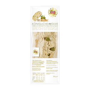 REWE Feine Welt Королевская чиабатта с оливками 300г