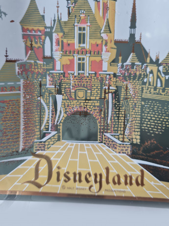 Houze Art PT. Marion Декоративное стеклянное панно "Диснейленд", 12см x 9,5см, США, 1970-80гг.