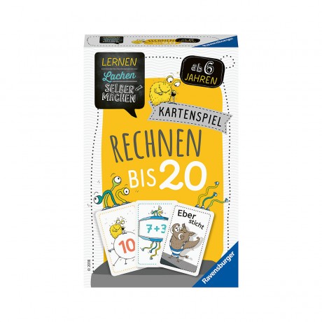 Ravensburger Lernen Lachen Selbermachen: Kartenspiel Rechnen bis 20 Учимся смеяться своими руками: арифметическая карточная игра до 20 лет