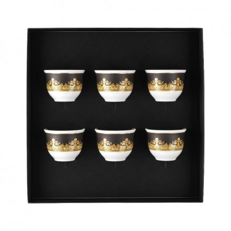 Rosenthal meets Versace Rosenthal Versace I love Baroque Becher klein ohne Henkel 0,08 L Set 6-tlg. Rosenthal Versace I love Baroque Кружка маленькая без ручки 0,08 л набор из 6 предм.