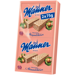 Manner Neapolitaner Вафли с ореховой начинкой 2x75г