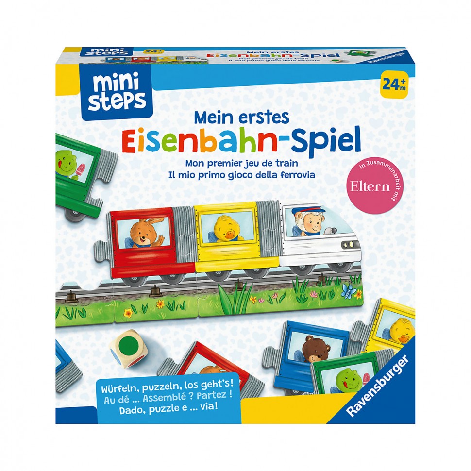 Купить Ravensburger ministeps Mein erstes Eisenbahn-Spiel ministeps Моя  первая игра про поезд в интернет-магазине Diskontshop.eu Германия всего за  1 694 руб. в