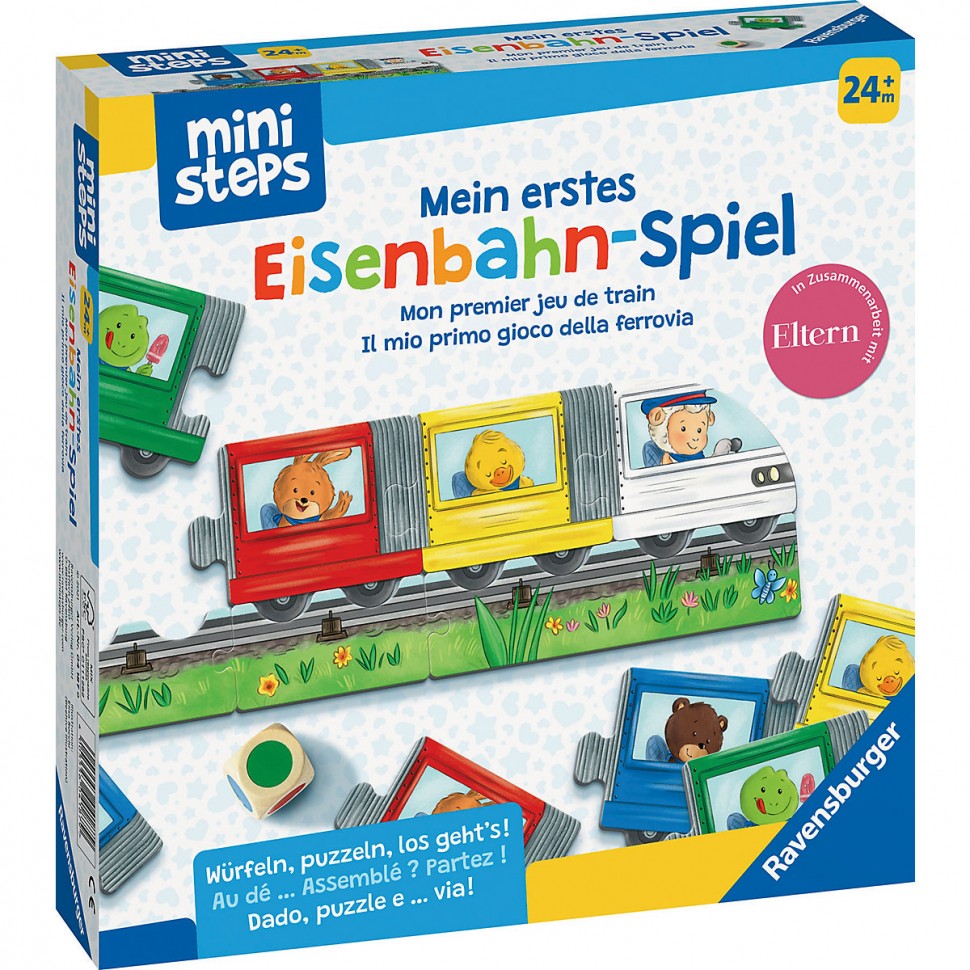 Купить Ravensburger ministeps Mein erstes Eisenbahn-Spiel ministeps Моя  первая игра про поезд в интернет-магазине Diskontshop.eu Германия всего за  1 694 руб. в