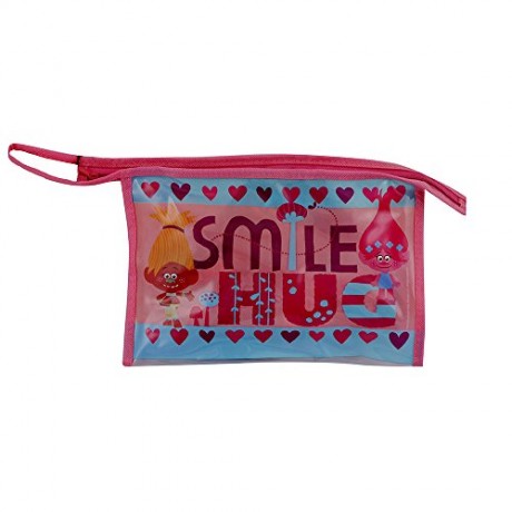 TRANSFORMERS Trolls - Geschenk-Box-Set - Reise-Set - Badeset Format Badewanne Grosse Komplette Toilettentasche Rosa, 5 Stuck