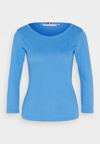 Tommy Hilfiger 1985 SLIM OPEN 3/4 Long sleeved top iconic blue 1985 SLIM OPEN 3/4 Топ с длинными рукавами знаковый синий