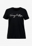 Tommy Hilfiger HERITAGE CREW NECK GRAPHIC TEE Print T-shirt masters black ФУТБОЛКА HERITAGE С КРУГЛЫМ ВЫРЕЗОМ С ГРАФИКОЙ Футболка с принтом мастер черный