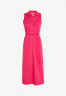 Tommy Hilfiger SLM COLLR DTAIL MIDI DRS NS Shirt dress bright cerise pink SLM COLLR DTAIL MIDI DRS NS Платье-рубашка ярко-вишнево-розовый