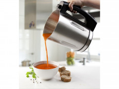 Domo Multikocher, 1000 W, Digitaler Edelstahl Thermo Suppen-Kocher Marmeladen  Smoothiemaker, Kochen mit einem Knopfdruck, Ruhren ist nicht mehr notig  Мультиварка Domo, 1000 Вт, цифровая термическая суповарка из нержавеющей стали, смузи-варка, приготовле