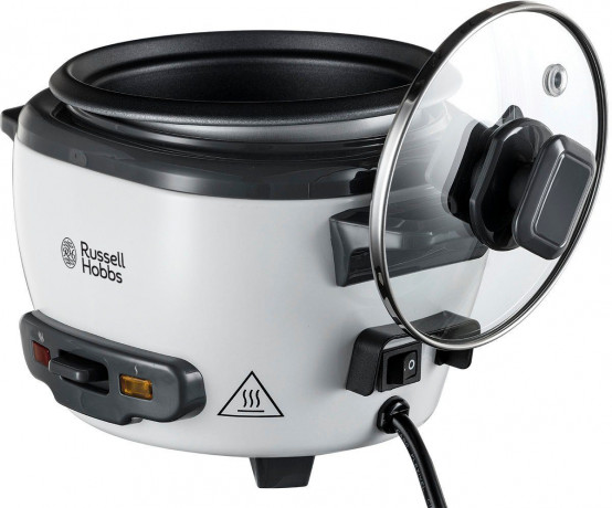 RUSSELL HOBBS RUSSELL HOBBS Reiskocher Mini 27020-56, 200 W, 0,4 l – Warmhaltefunktion, inkl. Reisloffel Messbecher Рисоварка RUSSELL HOBBS Mini 27020-56, 200 Вт, 0,4 л функция поддержания тепла, включая мерный стакан для рисовой ложки