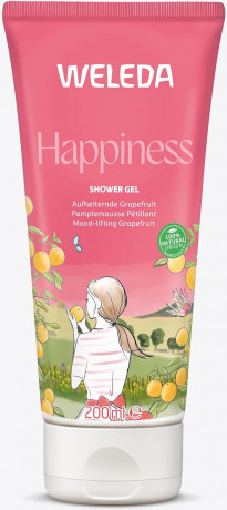WELEDA Bio Happiness Vegan Shower Gel Органический гель для душа Weleda «Счастье» с грейпфрутом, 200мл
