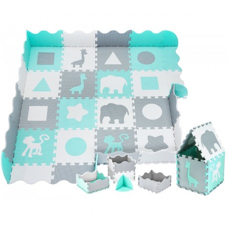 Krabbelmatte mit Rand 150 x 150 x 1 cm + Wasserdicht Коврик для ползания с бордюром 150 x 150 x 1 см + водонепроницаемый