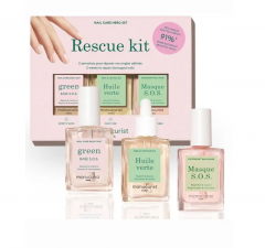 Manucurist Rescue Kit, Набор средств для маникюра 3 средства: база 15 мл, SOS маска 15 мл, масло для кутикулы 15 мл, восстановление и укрепление ногтей