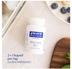 Pure Encapsulations All-in-one 50+, 60st,  Мультивитамины 50+ (Австрия), 60шт, гипоаллергенные, активные формы витаминов
