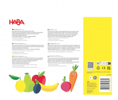 HABA HABA Greifpuzzle Obst &amp; Farben 2011811001, Развивающая игра Первый пазл Фрукты и цвета (Германия) 2011811001, дерево, развивает моторику и цвета, от 1 года