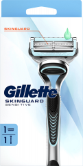 GILLETTE Rasierer, Skinguard Sensitive, 1 St, Джилетт Набор для бритья SkinGuard Sensitive для чувствительной кожи: станок и 1 сменная кассета, 1 набор