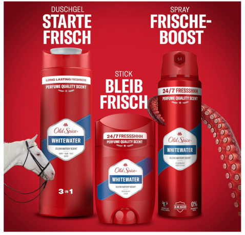 Old Spice Whitewater Deostick fur Manner 50 ml,  Дезодорант-стик Old Spice Whitewater для мужчин, 50 мл