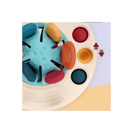 Debuy Baby-Nachziehspielzeug Fliegende Untertasse Tug Toy Baby Pull Along Toy Игрушка-буксир с летающей тарелкой