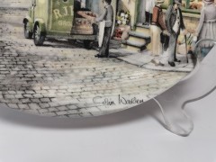 Royal Doulton, Роял Долтон Коллекционная тарелка &quot;Универсальный магазин&quot; художник Колин Уорден, ограниченный тираж, 21см, Великобритания 1990г.