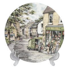 Royal Doulton, Роял Долтон Коллекционная тарелка &quot;Универсальный магазин&quot; художник Колин Уорден, ограниченный тираж, 21см, Великобритания 1990г.