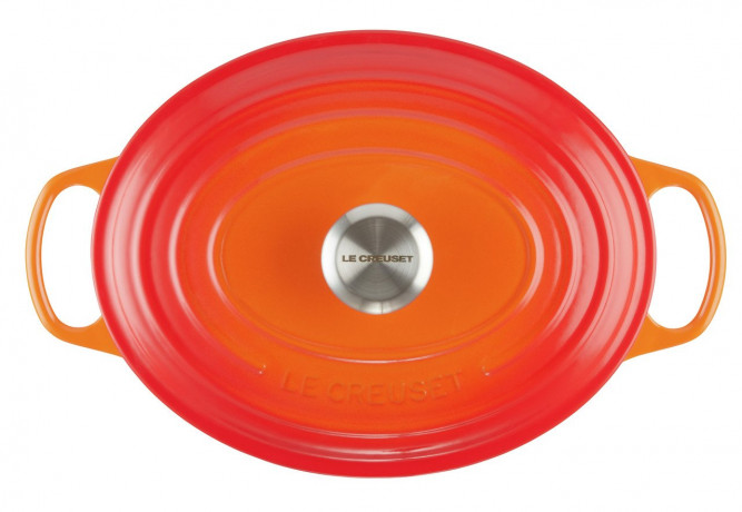 Le Creuset LE CREUSET Br\u00e4ter oval 29 cm Ofenrot SIGNATURE orange LE CREUSET жаровня овальная 29 см для духовки красная SIGNATURE