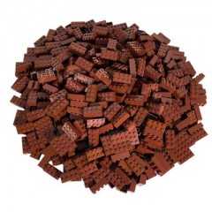 LEGO LEGO 2x4 Steine Rotbraun - 500 Stuck - Reddish brown bricks 3001 LEGO 2x4 кирпичи красновато-коричневые - 500 штук - красновато-коричневые кирпичи 3001