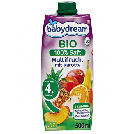 babydream Bio 100% Saft Multivitamin Мультивитамины 500 г