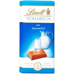 Lindt Vollmilch mit Alpenvollmilch Альпийский молочный шоколад 100г