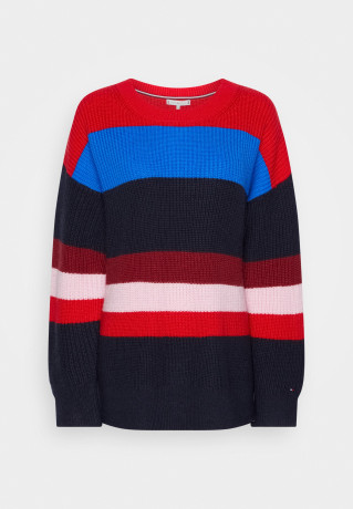 Tommy Hilfiger VIBRANT STRIPE Jumper desert sky classic pink VIBRANT STRIPE джемперы пустыня небо классический розовый