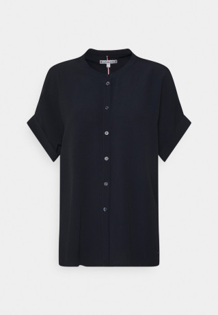 Tommy Hilfiger CREPE BLOUSE Button-down blouse desert sky CREPE BLOUSE Блузка на пуговицах небо пустыни