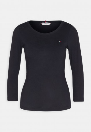 Tommy Hilfiger 1985 SLIM OPEN 3/4 Long sleeved top desert sky 1985 SLIM OPEN 3/4 Топ с длинными рукавами небо пустыни