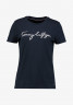 Tommy Hilfiger HERITAGE CREW NECK GRAPHIC TEE Print T-shirt midnight ФУТБОЛКА HERITAGE С КРУГЛЫМ ВЫРЕЗОМ С ГРАФИКОЙ Футболка с принтом полночь