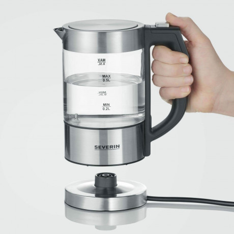 Severin Severin Wasserkocher WK 3458 MINI, 0.5 l, 1100 W, Kalkfilter  Чайник Severin WK 3458 MINI, 0,5 л, 1100 Вт, фильтр от накипи