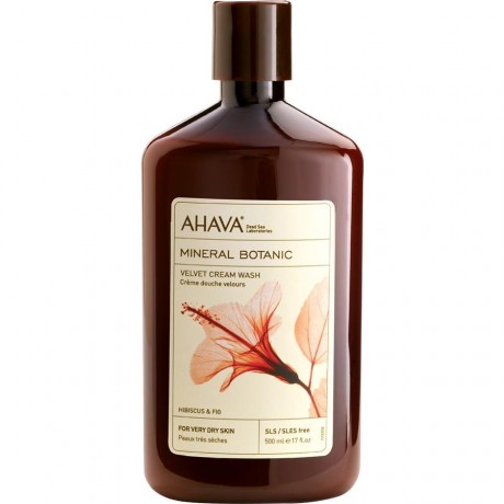 Ahava (Ахава) Mineral Botanic Creme Dusche Hibiskus & Feige Крем для душа для сухой кожи с ароматом Гибискуса, 500 мл