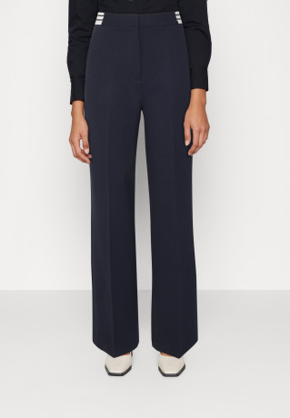 Tommy Hilfiger WIDE LEG PUNTO PANT Trousers desert sky ШИРОКИЕ БРЮКИ PUNTO Брюки небо пустыни