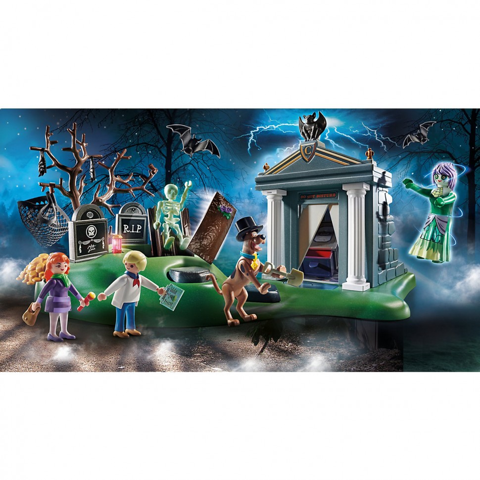 Купить PLAYMOBIL 2er Set: 70361 SCOOBY-DOO! Abenteuer im Geisterhaus +  70362 SCOOBY-DOO! Abenteuer auf dem Friedhof Набор из 2 предметов: 70361  СКУБИ-ДУ! Приключения в доме с привидениями + 70362 СКУБИ-ДУ! Приключения на