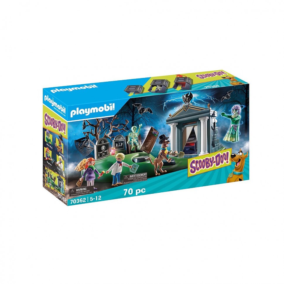 Купить PLAYMOBIL 2er Set: 70361 SCOOBY-DOO! Abenteuer im Geisterhaus +  70362 SCOOBY-DOO! Abenteuer auf dem Friedhof Набор из 2 предметов: 70361  СКУБИ-ДУ! Приключения в доме с привидениями + 70362 СКУБИ-ДУ! Приключения на