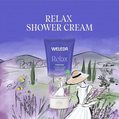 Weleda Aroma Shower Relax Gel Органический ароматический гель для душа Weleda Relax, 200мл