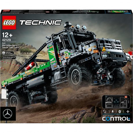 LEGO LEGO Technic 42129 Appgesteuerter 4x4 Mercedes-Benz Zetros Offroad-Truck LEGO Technic 42129 Внедорожник Mercedes-Benz Zetros 4x4 с управлением через приложение